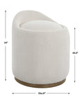 Swirl - Swivel Sheepskin Ottoman