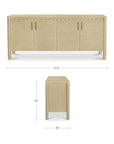 Wiley - 4 Door Sideboard - Natural