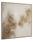 Up In Smoke - Framed Modern Art - Black / Brown / White / Woodtone
