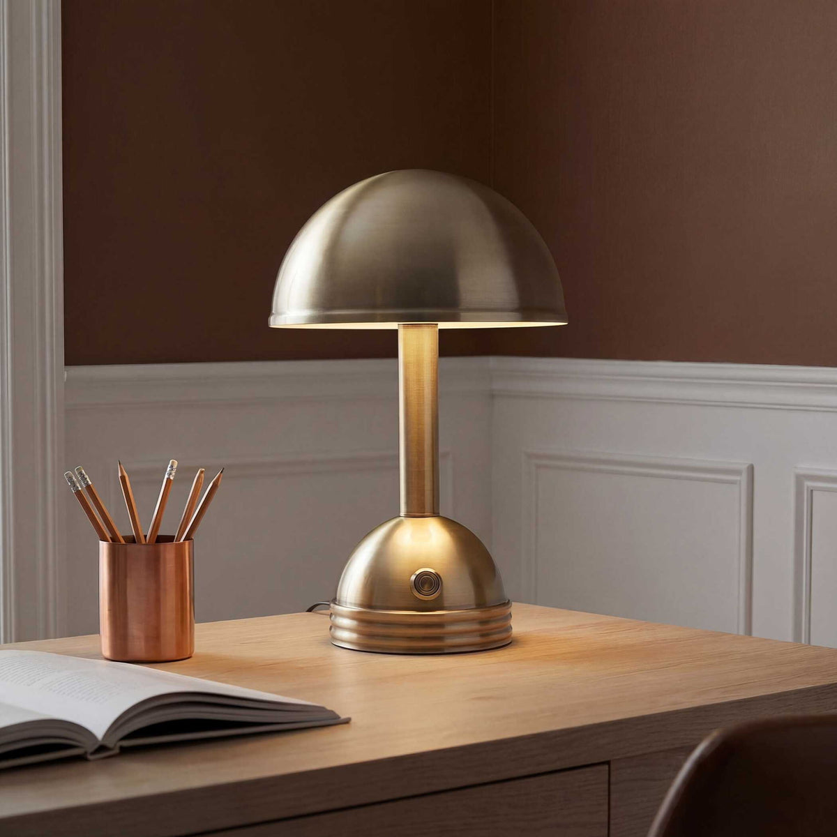 Breece - Rechargeable LED Accent Lamp - Bronze,Gold