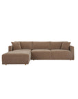 Bryn - Sectional Camel Left Stationary Sofa - Light Brown
