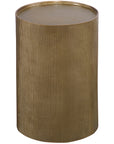 Adrina - Drum Accent Table - Gold