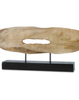 Paol - Mango Wood Sculpture - Light Brown & Black