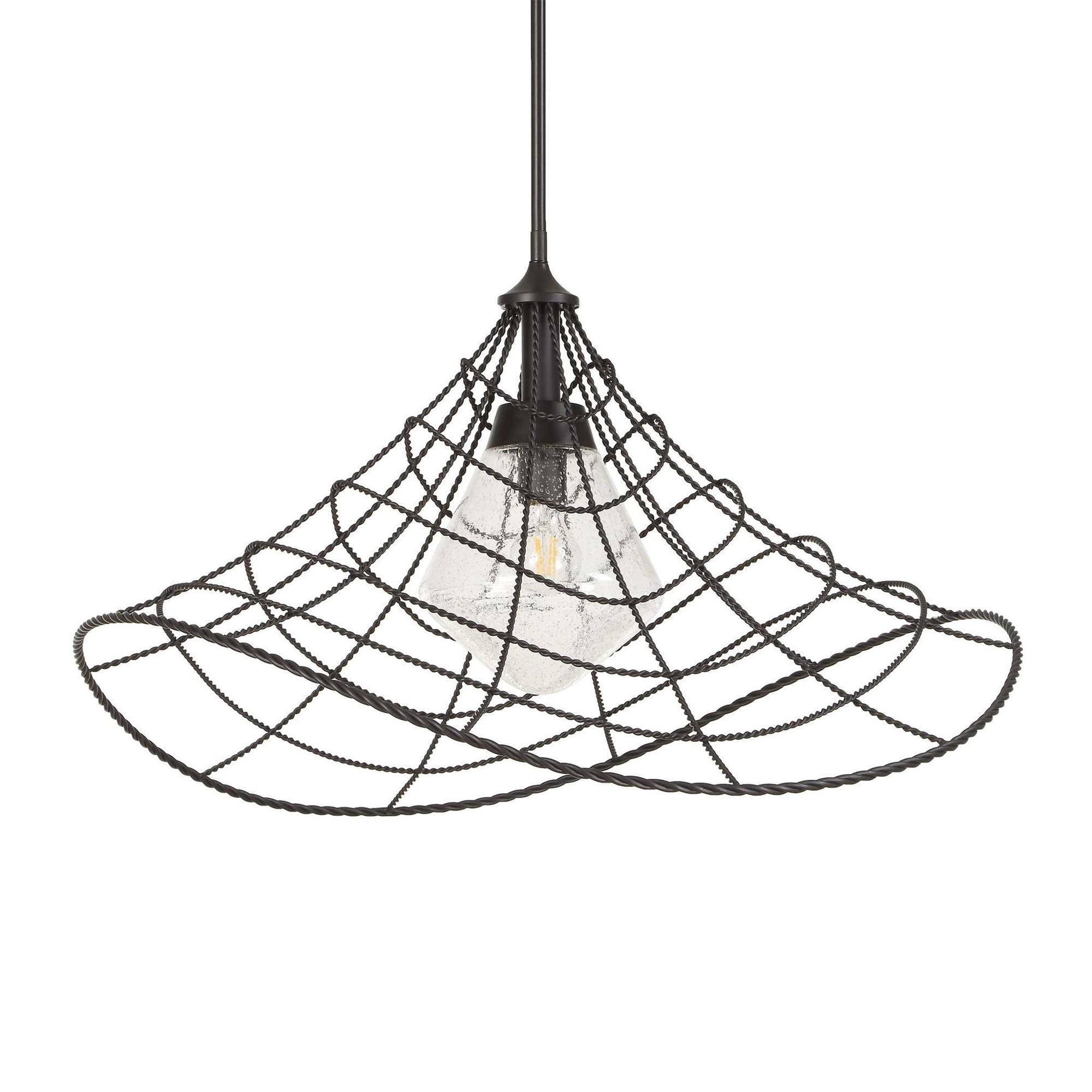 Whirlwind - 1 Light Indoor-Outdoor Pendant - Dark Bronze
