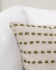 TD Katia 20" x 20" Pillow - Natural / Olive Green