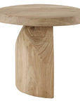 Tiernan - Reclaimed Oak Round Side Table - Woodtone