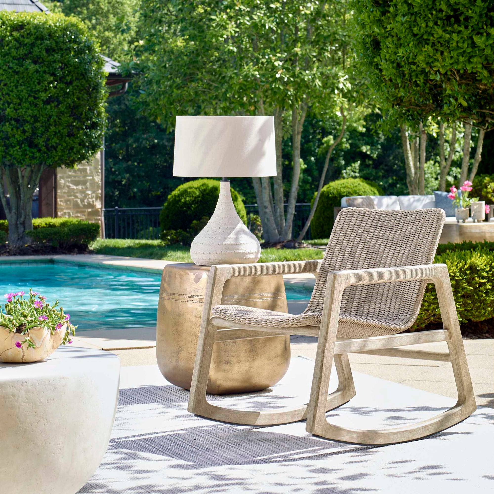 Olsen - Indoor-Outdoor Table Lamp - White