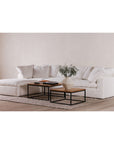 Clay - Livesmart Fabric Lounge Modular Sectional - Cream
