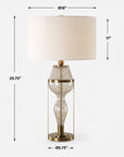 Out Of Time - Seeded Glass Table Lamp