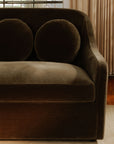 Rialto - Faux Mohair Sofa - Dark Green