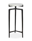 Tobias - Marble Slab Drink Table - Bronze / White