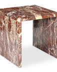 Rosa - Accent Table - Rosso Levanto Marble
