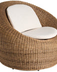 Oasis - Pod Swivel Chair - Light Brown / Beige