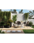 Tuli - Cafe Table - Pearl Silver