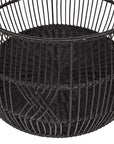 Rug Displays - Rattan Iron Basket