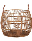 Rug Displays - Rattan Iron Basket