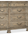 Castella - 12-Drawer Dresser - Light Brown