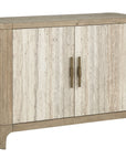 Alpine - Reclaimed Pine/Laminate 2 Door Cabinet - Washed Gray/Natural