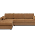Burrow - Sleeper Sectional With Left Storage Chaise - Ginger