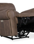 SS - Duncan Power Recliner With Power Headrest & Lumbar - Dark Brown