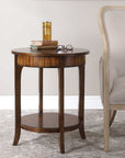 Carmel - Round Lamp Table - Dark Brown