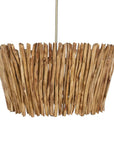 Rhea - 4 Light Wood Branch Chandelier - Woodtone