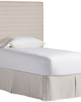 Oasis - Upholstered Twin Headboard - Beige / Gray