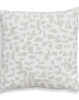 Scatter - Abstract Outdoor Pillow - Gray / White
