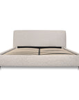 Beau - King Storage Bed - Speckled Light Gray