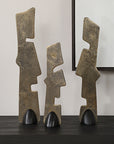Geometric Echoes - Sculptures (Set of 3) - Bronze