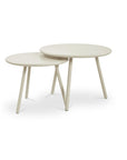 Kari - Outdoor Nesting Coffee Table - Cream / White