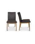 Demi - Leather Dining Chair (Set of 2) - Brown