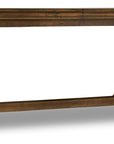 Archivist - Trestle Table With 2-18" Leaves - Dark Brown