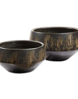 Bronze Duo - Vases (Set of 2) - Dark Brown