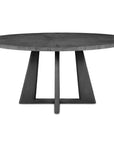Pulsar - Round Walnut Dining Table - Gray