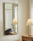 Wrenton - Rectangular Mirror - Brass