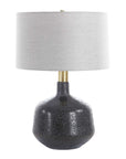 Flanagan - Mottled Gloss Table Lamp - Black