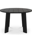 Delta - Round Outdoor Dining Table - Black