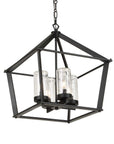 Evanston - 4 Light Indoor-Outdoor Pendant - Black