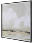 Soft Clouds - Framed Print - Pearl Silver