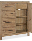 Vineyard Row - Four-Drawer Door Chest - Light Brown