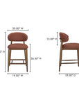 Ellie - Counter Stool - Rust