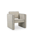 Harris - Accent Chair - Black / Beige Weave