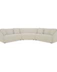 Fraser - 3 Piece Modular Sectional With Wedge Slipper - White