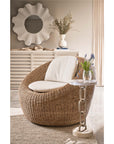 Oasis - Pod Swivel Chair - Light Brown / Beige