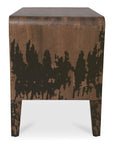 Iris - Nightstand - Distressed Black