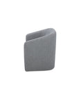 Sandy - Fabric Rolling Dining Chair - Gray