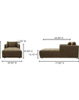 Bryn - Chaise - Cedar Green