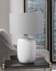 Winterscape - Glaze Table Lamp - White