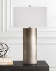 V-Groove - Modern Table Lamp - Dark Gray
